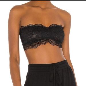 Free People Lacey Looks Bandeau in Black NWT